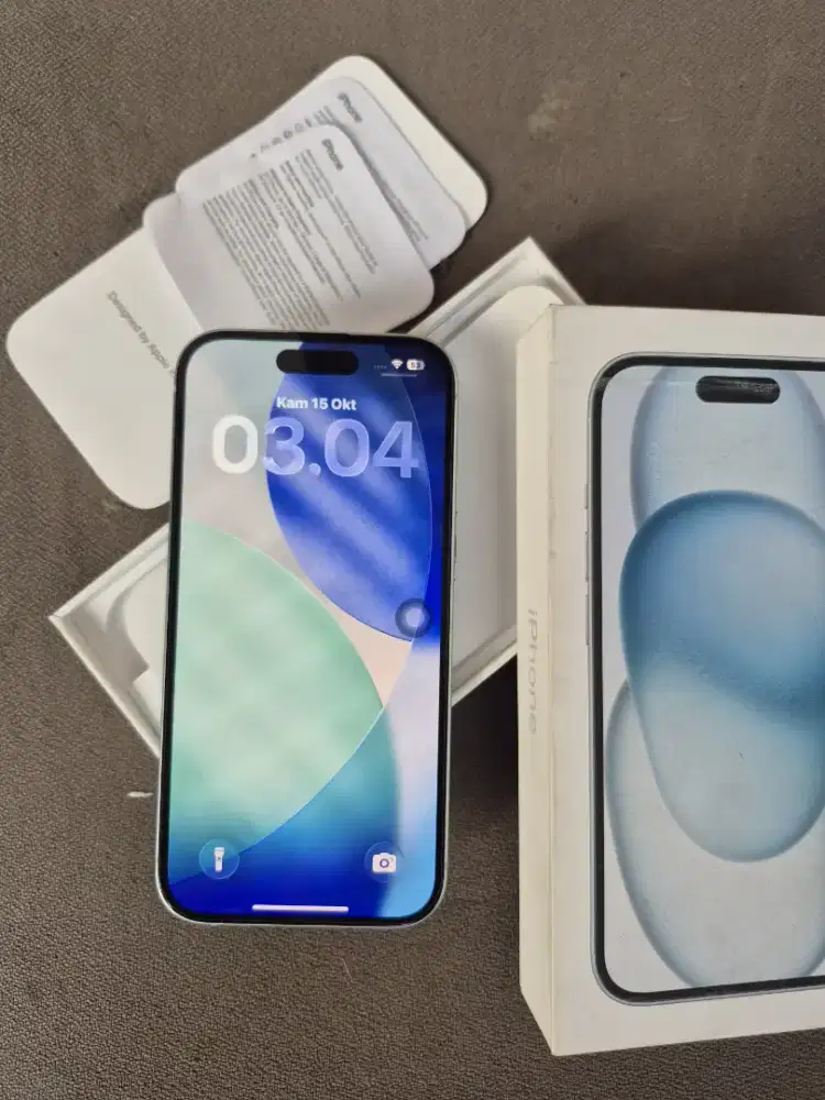 iPhone 15 128 ex Resmi iBox.Garansi ON fullset No minus