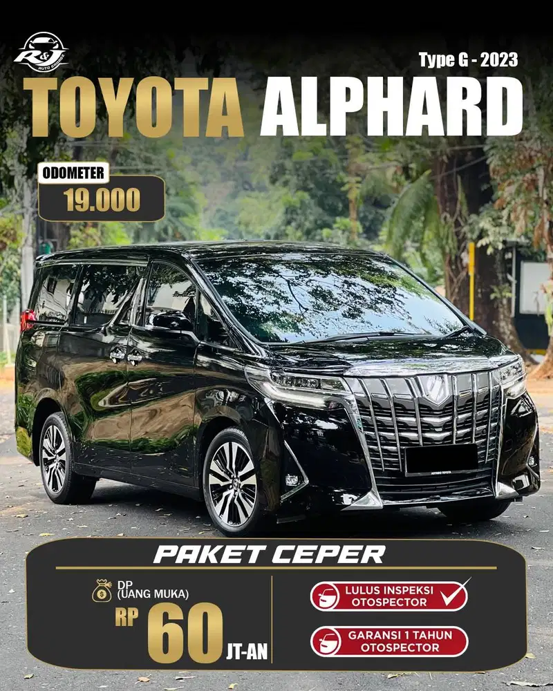 LOW KM.19RB!!! Toyota Alphard G 2023 toyota alphard 2023