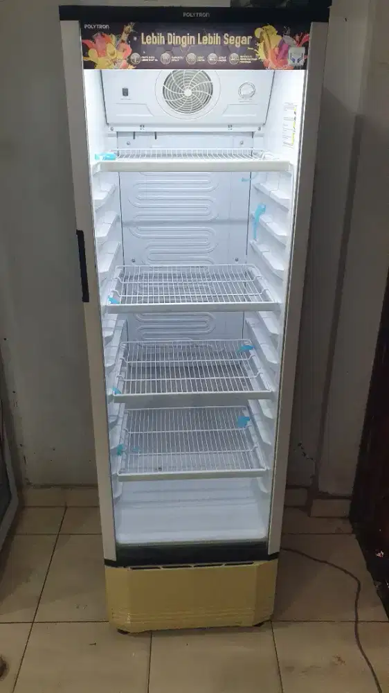 Jual Showcase Polytron 4 Rak Putih Tipe SCN Fastcool)