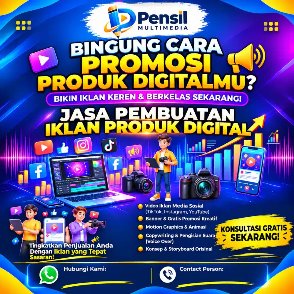 Buat iklan komersial segala usaha anda