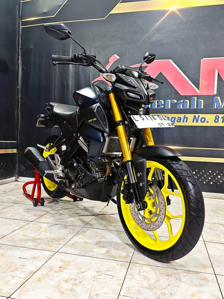 Yamaha MT 15 blue matte keren dan mewah th 2019. Anugerah motor