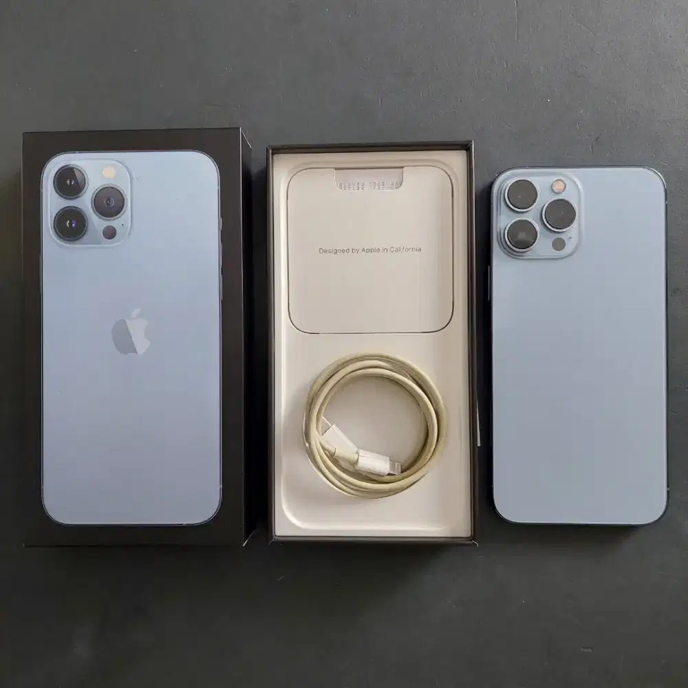 IPHONE 13 PRO MAX 256GB SIERRA BLUE EX GARANSI RESMI