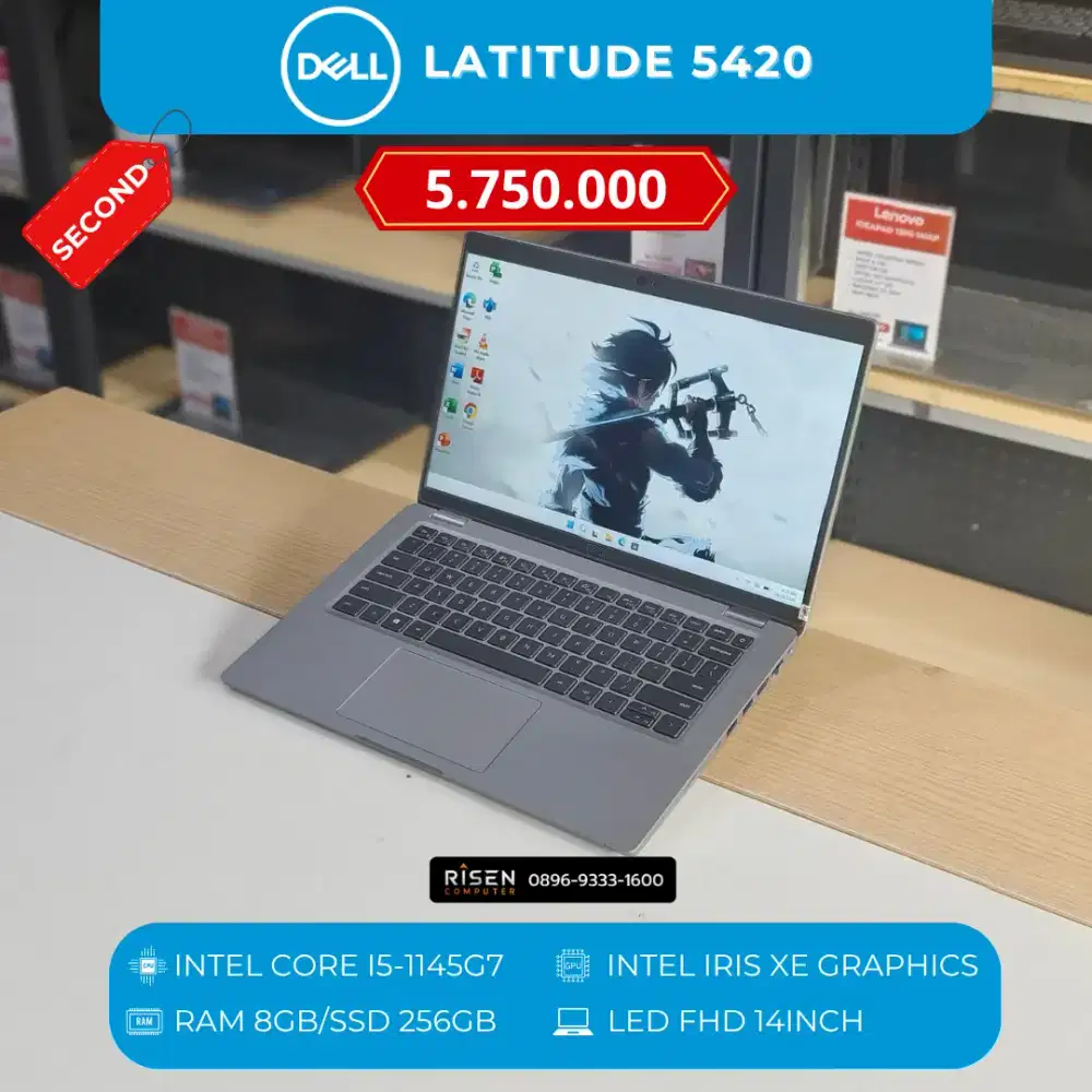DELL LATITUDE 5420 Intel Core I5-1145G7 RAM 8GB SSD 256GB FHD 14Inch