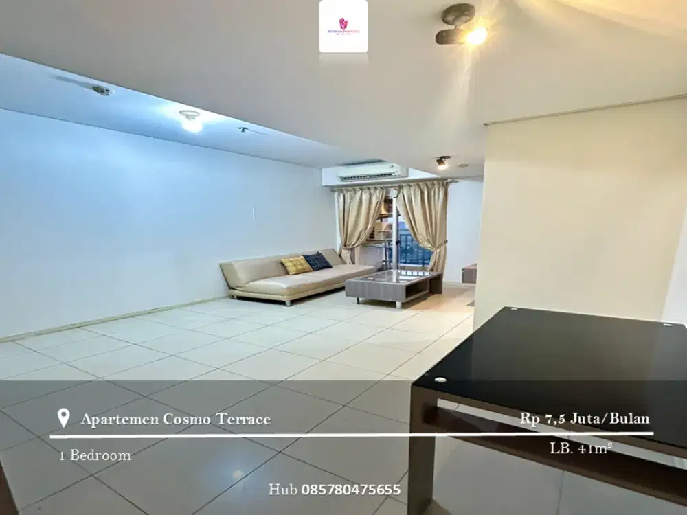 Disewakan Apartement Cosmo Terrace 1BR Full Furnished