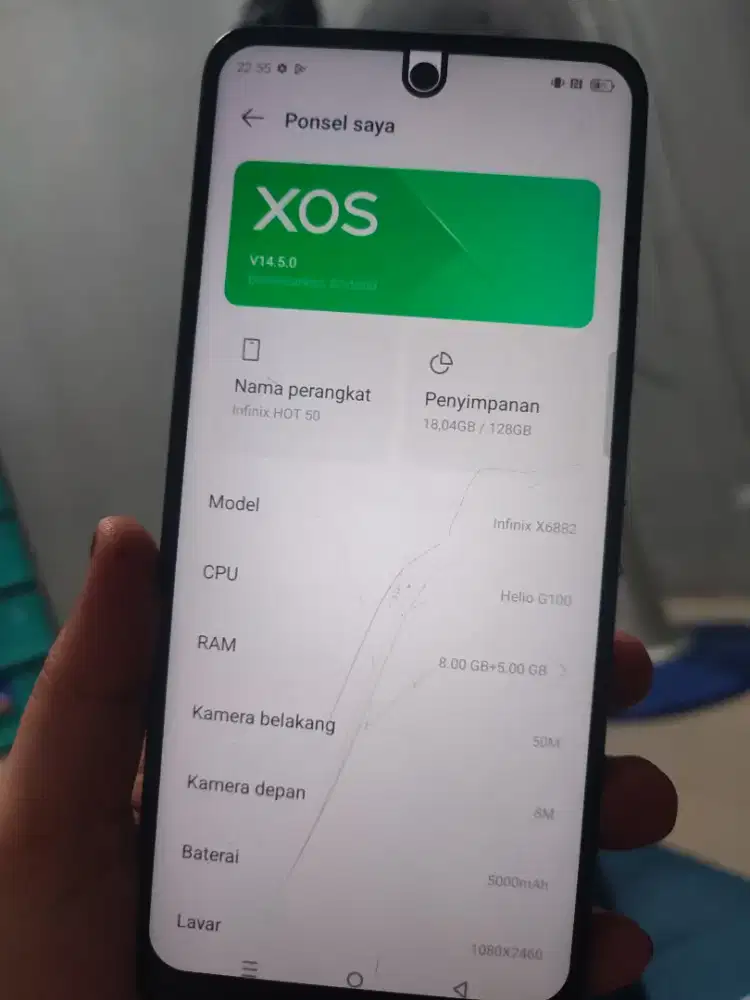 Infinix hot 50 Ram 8/128