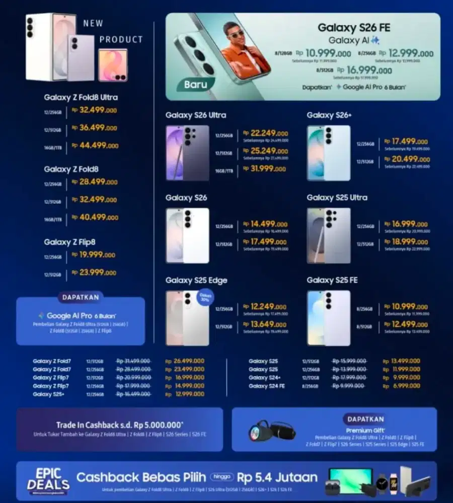 KREDIT SAMSUNG S26 Ultra Tanpa Dp 0%
