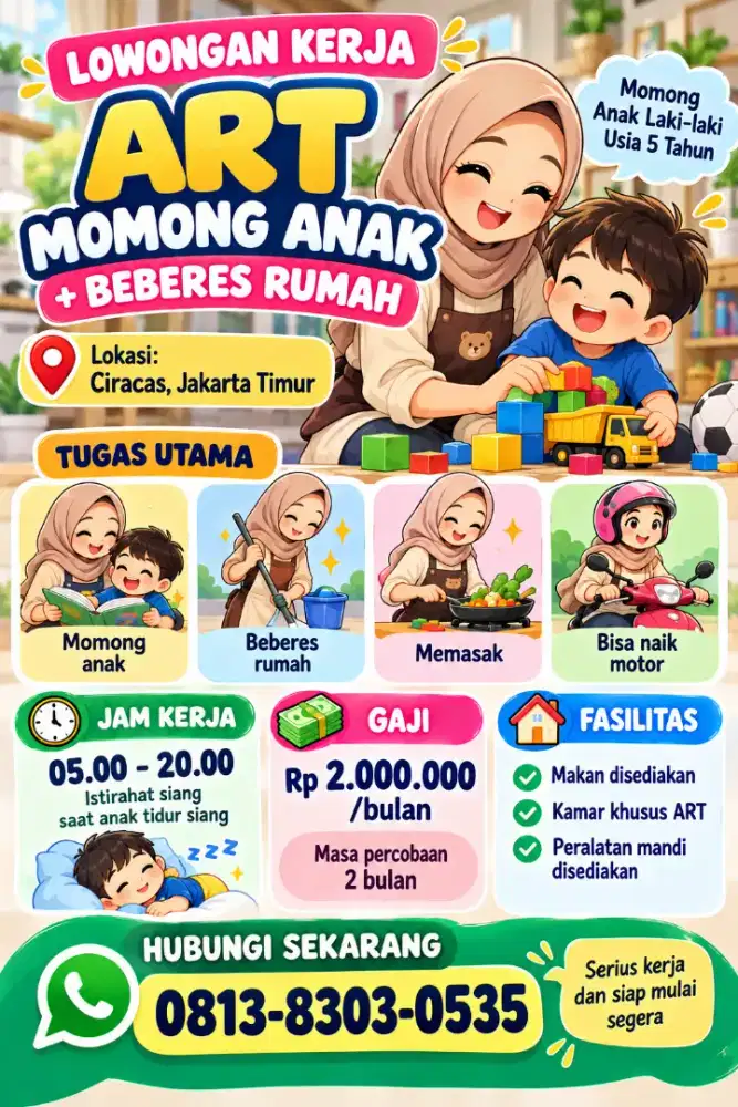 Cari ART untuk momong balita