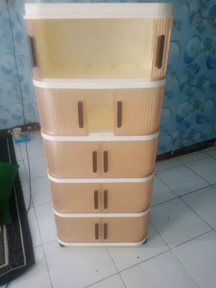 Dijual lemari plastik 5 susun estetik