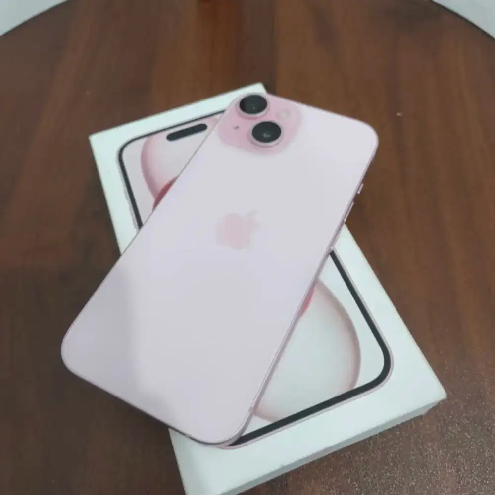 Iphone 15 128gb basic Pink Resmi indonesia Ex Ibox