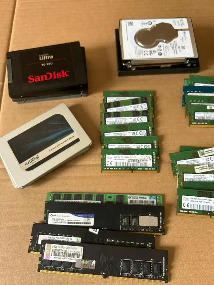 TERIMA SEGALA JENIS PART KOMPUTER,SERVER,MINI PC,SSD,NVME,HDD,DLL