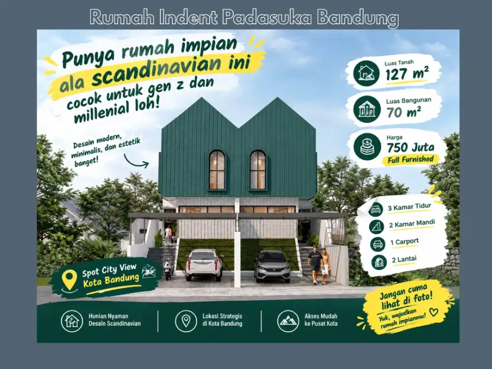 Dijual Rumah Indent Padasuka Bandung Timur spot City View