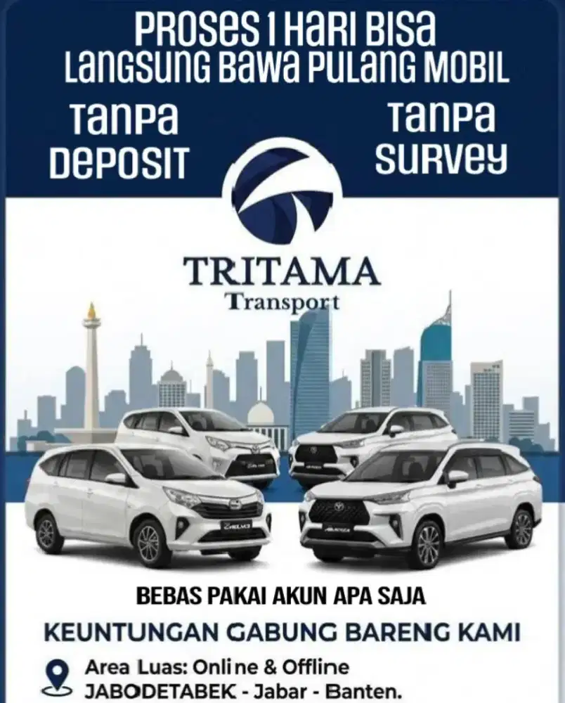 RENTAL MOBIL UNTUK DRIVER ONLINE