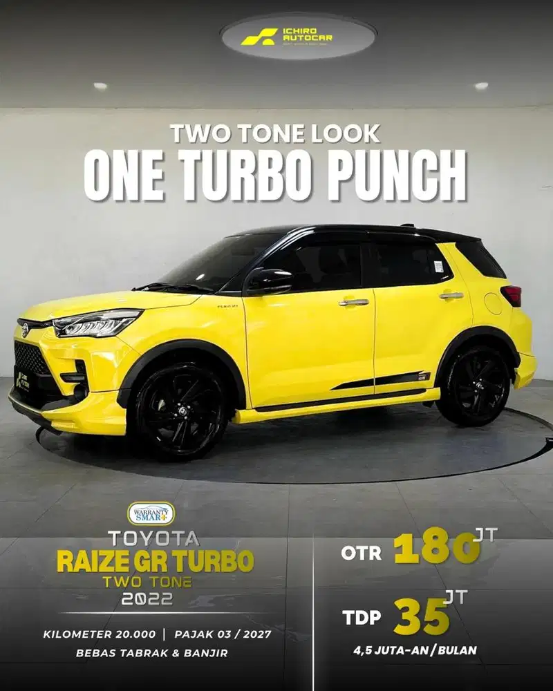 [ LOW KM 20RB ] TOYOTA RAIZE GR TWO TONE 2022