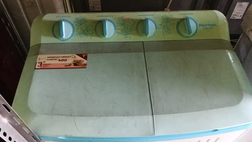 Mesin cuci 2 tabung Polytron PWM 7073