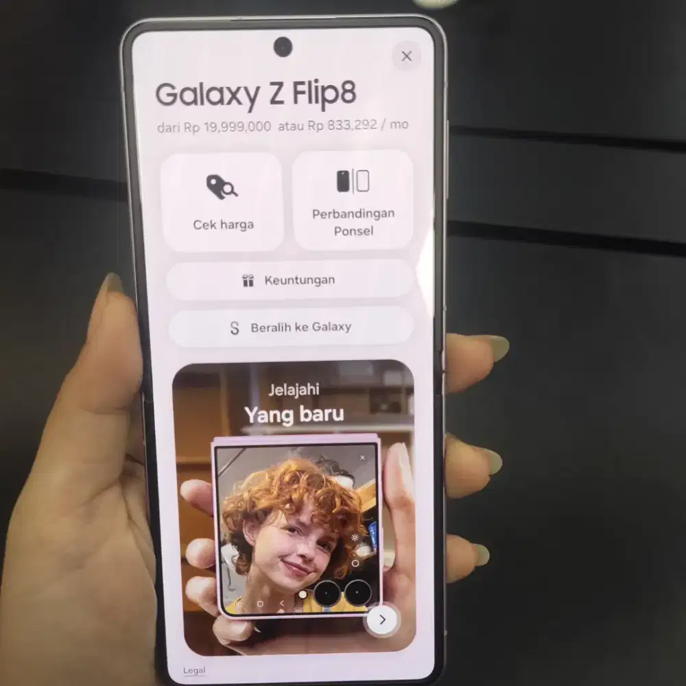 samsung galaxy Zflip8 cicilan bunga ringan syarat hanya pakaii KTP