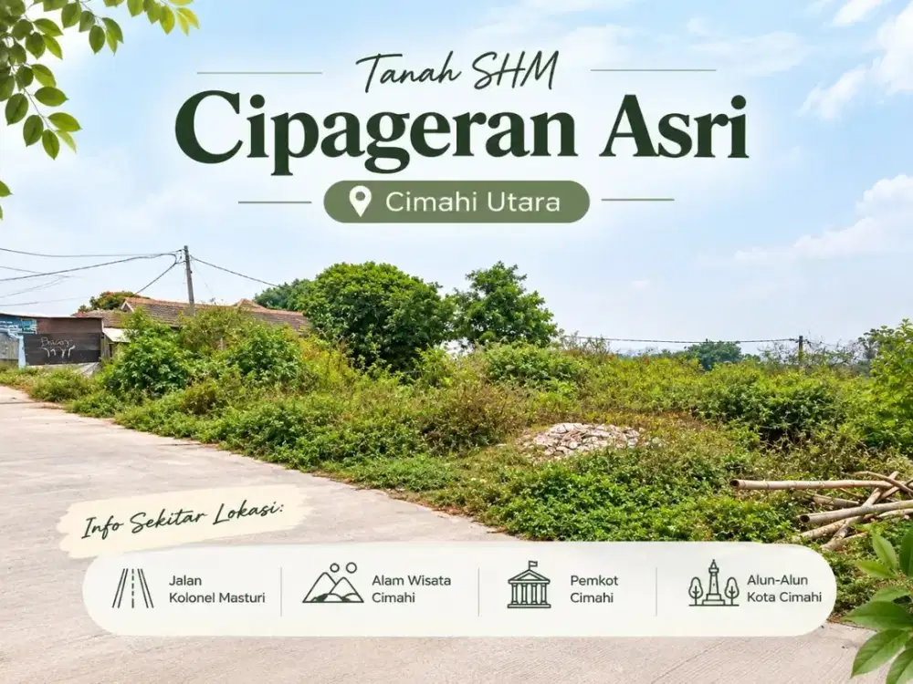 3 Jutaan Per Meter - Tanah Kavling Cipageran, Cimahi