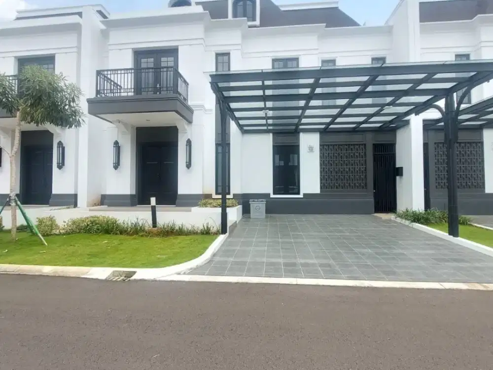 Di sewakan rumah  mewah dan baru 2 lantai di cluster jasmia  summarecon crown gading kamar 4+1