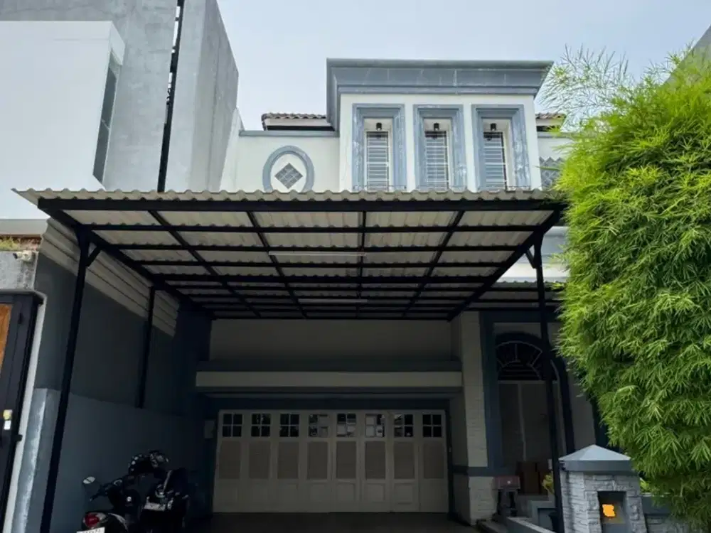 DIJUAL RUMAH PIK 1 CLUSTER LAYAR PERMAI UK 10X23 (2.5 LANTAI) SEMI FURNISH BAGUS SHM HADAP SELATAN - TIMUR