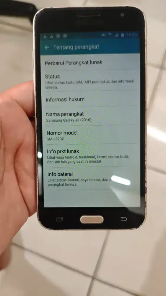 Jual cepat samsung j3 2016 kondisi mulus no minus