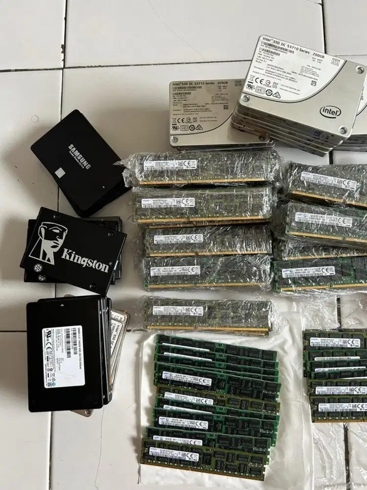 SIAP TAMPUNG RAM SERVER,ram pc,ram sodim/laptop,ssd,nvme,hdd,DLL