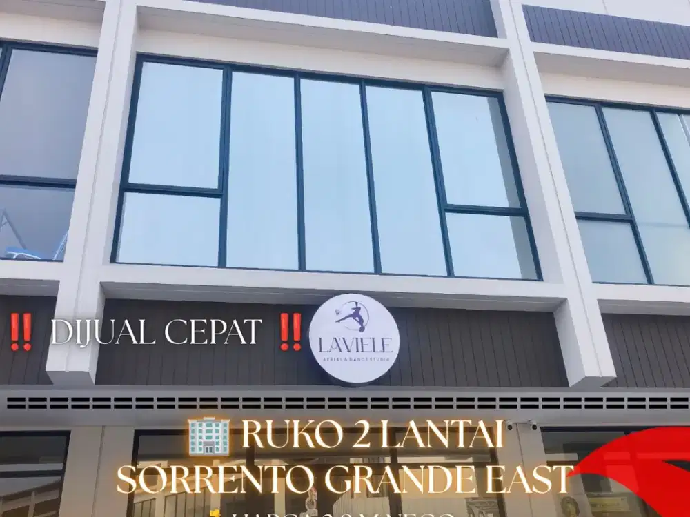 Dijual Cepat Ruko 2 Lantai Full Renovasi di Sorrento Grande East – Gading Serpong