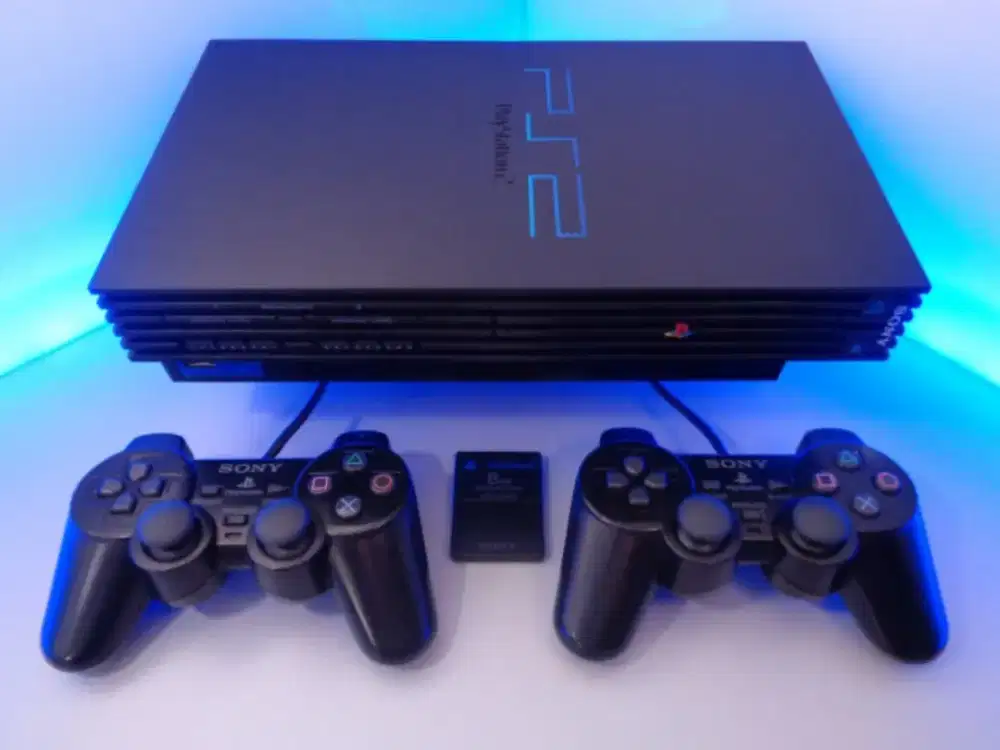 Jual PS2 full 2 stick, kabel power, hardisk