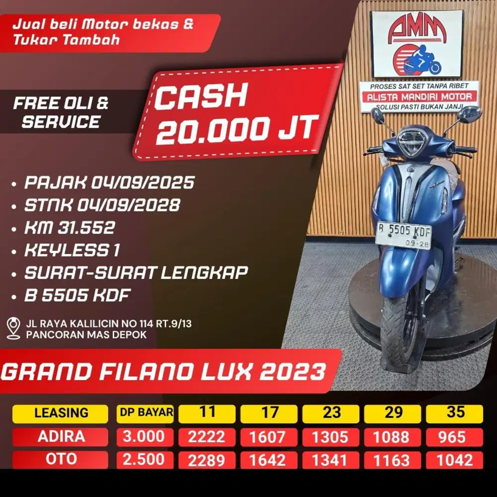 GRAND FILANO LUX 2023 CASH / KREDIT ALISTA