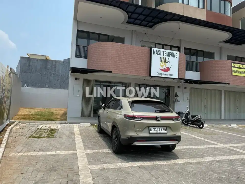 Disewakan ruko HOOK strategis lokasi harapan indah