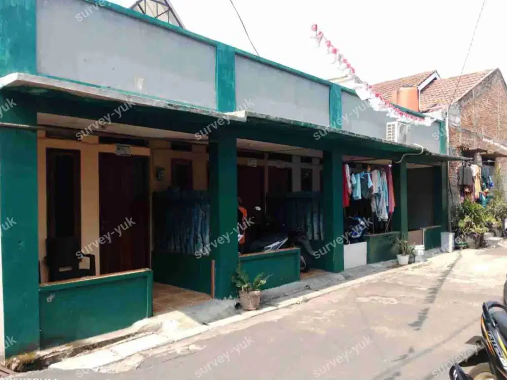 Kontrakan 4 pintu Lt 130 m2 SHM Akses Mobil Bebas Banjir Jurang Mangu Barat Pondok Aren