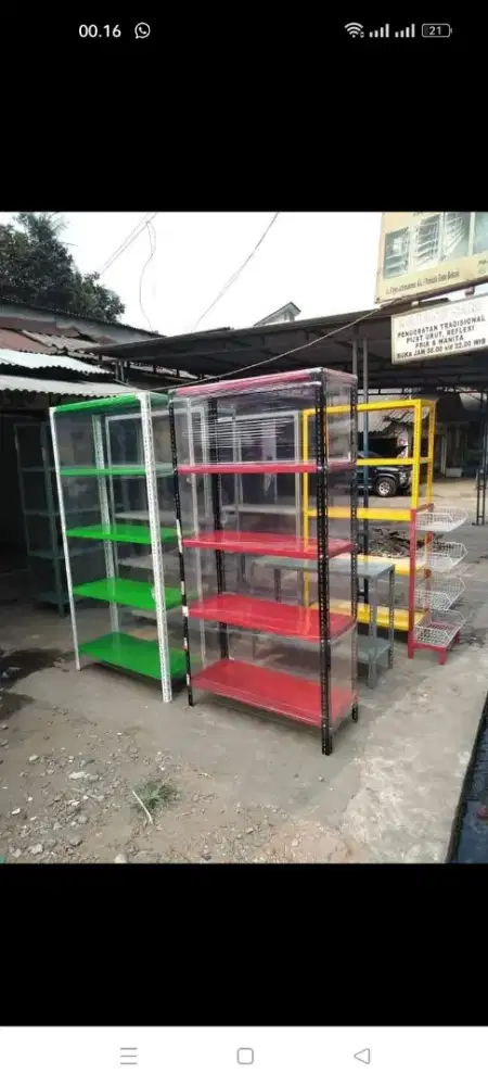 Rak besi siku gudang