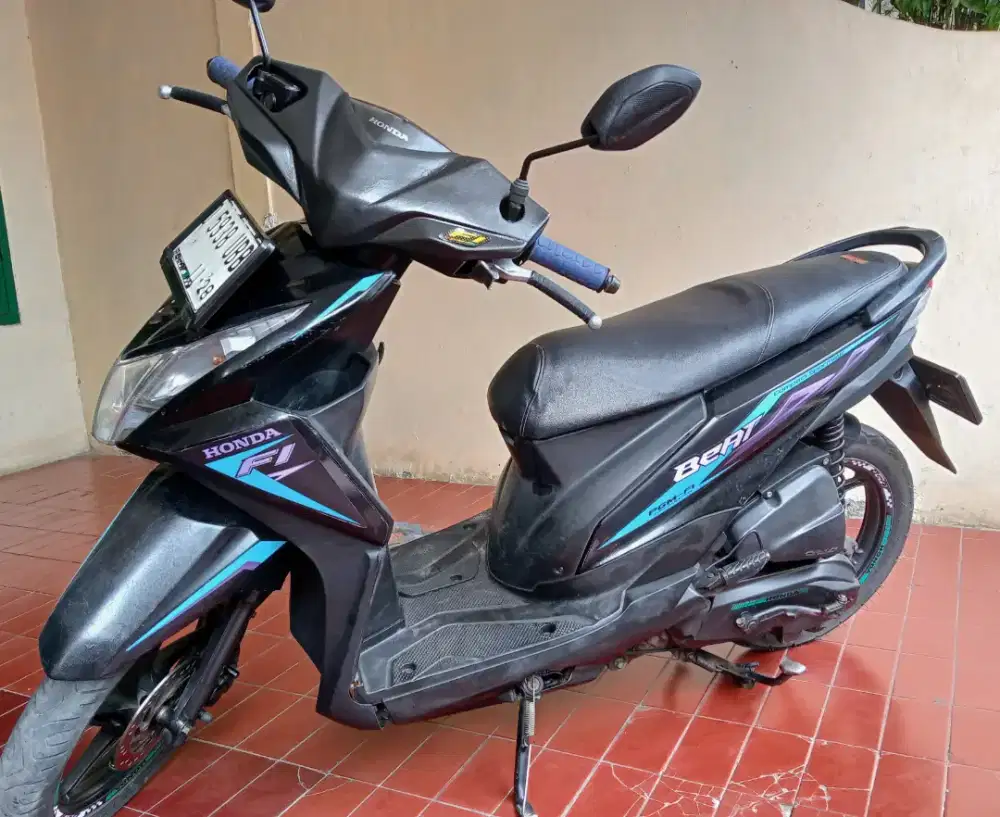 Honda Beat Fi Hitam Mulus mantap siap pakai.