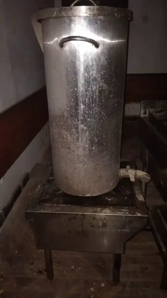 kompor tungku + Tong besar