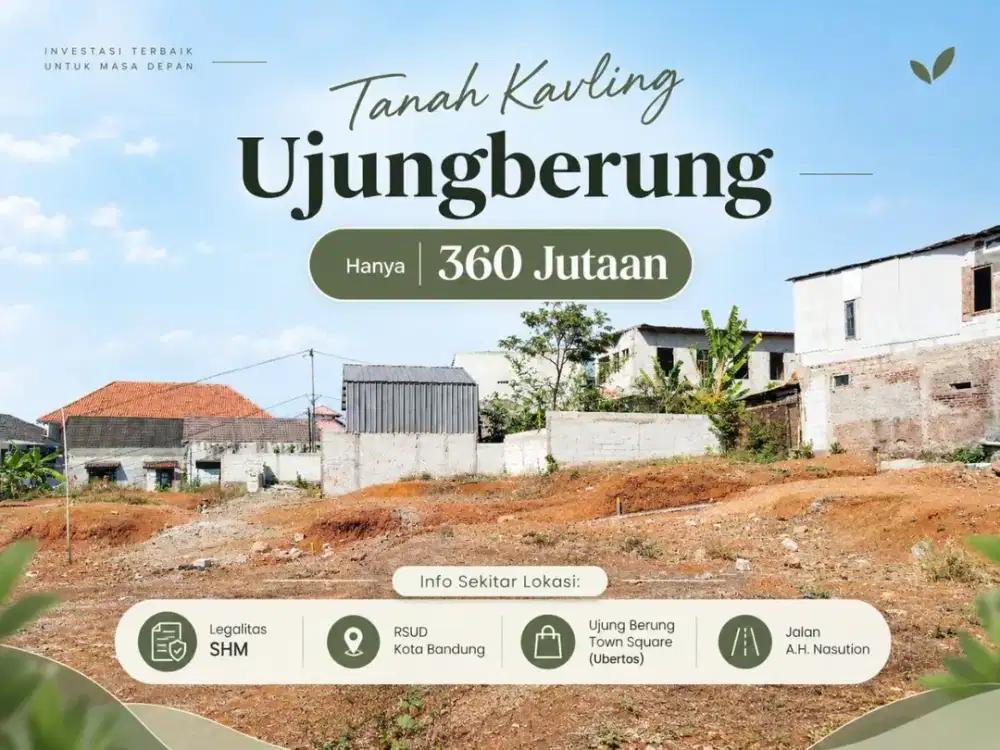Tanah Kavling Kawasan Ujungberung - 3 Jutaan Per Meter
