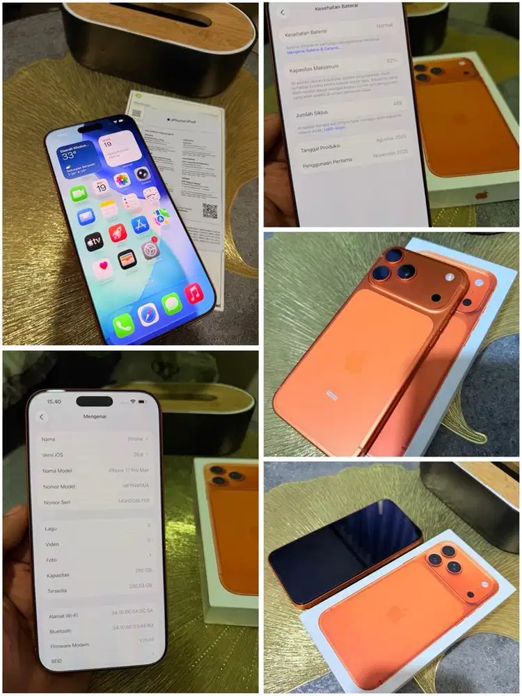 Iphone 17 promax orange cosmic