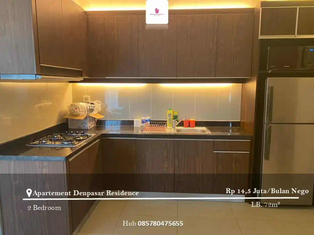 Disewakan Apartement Denpasar Residence 2BR Low Floor Furnished