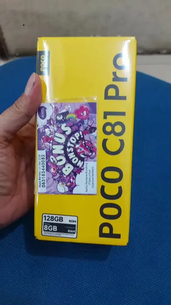 Poco c81 pro ram 4+4/128 gb unit baru