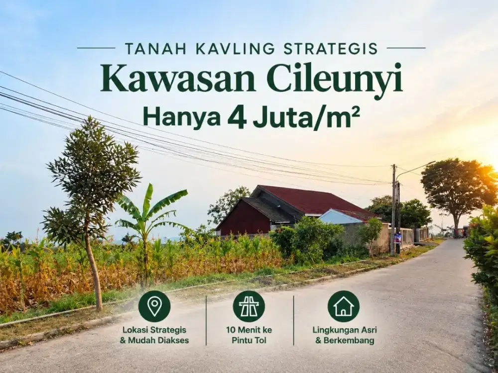 Dijual Tanah Hook Komplek Dpr Cileunyi 590m² - SHM