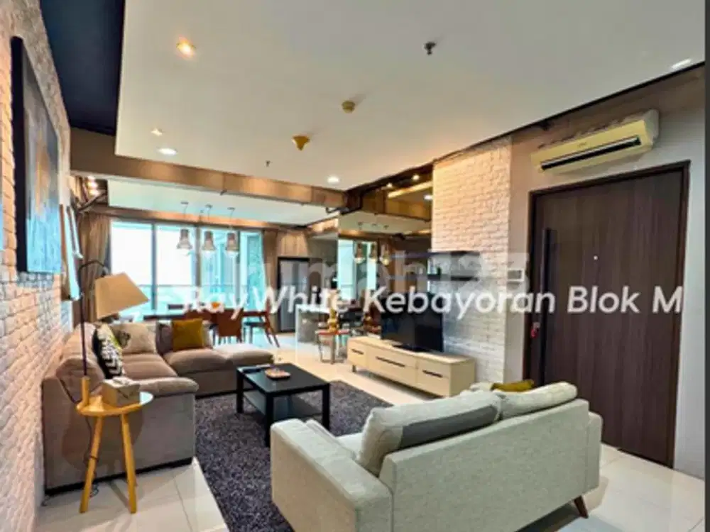 Dijual Apartemen 3 Bedroom Full Furnished dan Siap Huni Lantai Tinggi dan Pet Friendly di Kemang Village - Jakarta Selatan