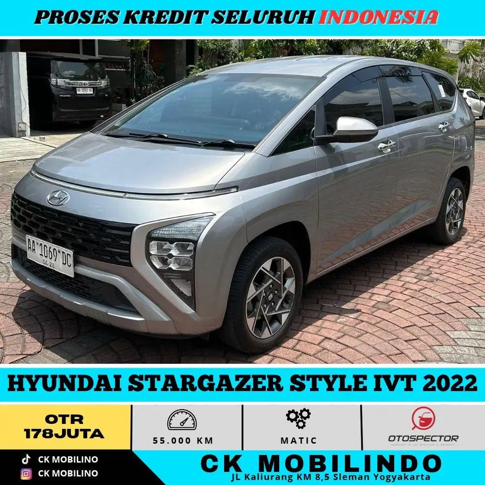 HYUNDAI STARGAZER STYLE IVT 2022 SILVER PEMAKAIAN 2023 DP MINIM