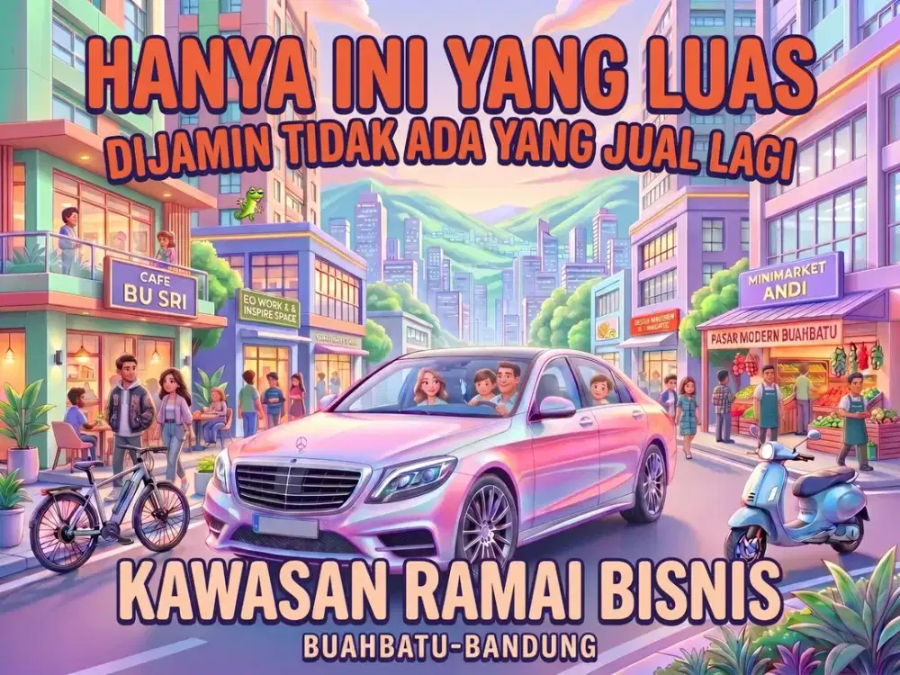 JUAL TANAH DI BUAH BATU, TURANGGA, LENGKONG, BANDUNG KOTA.