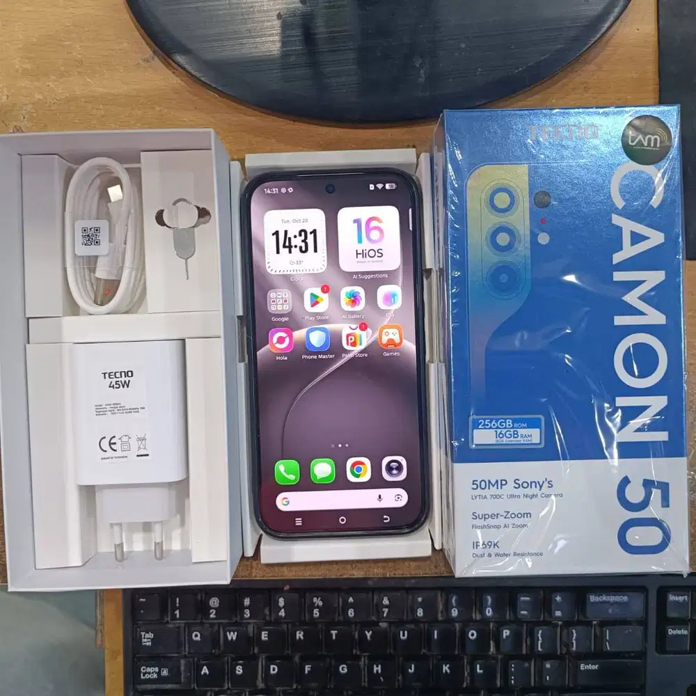 TEcno Camon 50 8/256 Nebula Titanium, Like New