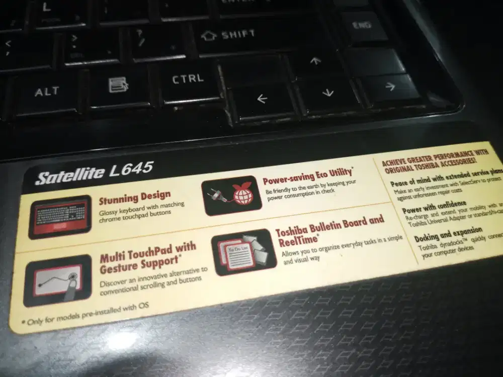 Di jual laptop Toshiba