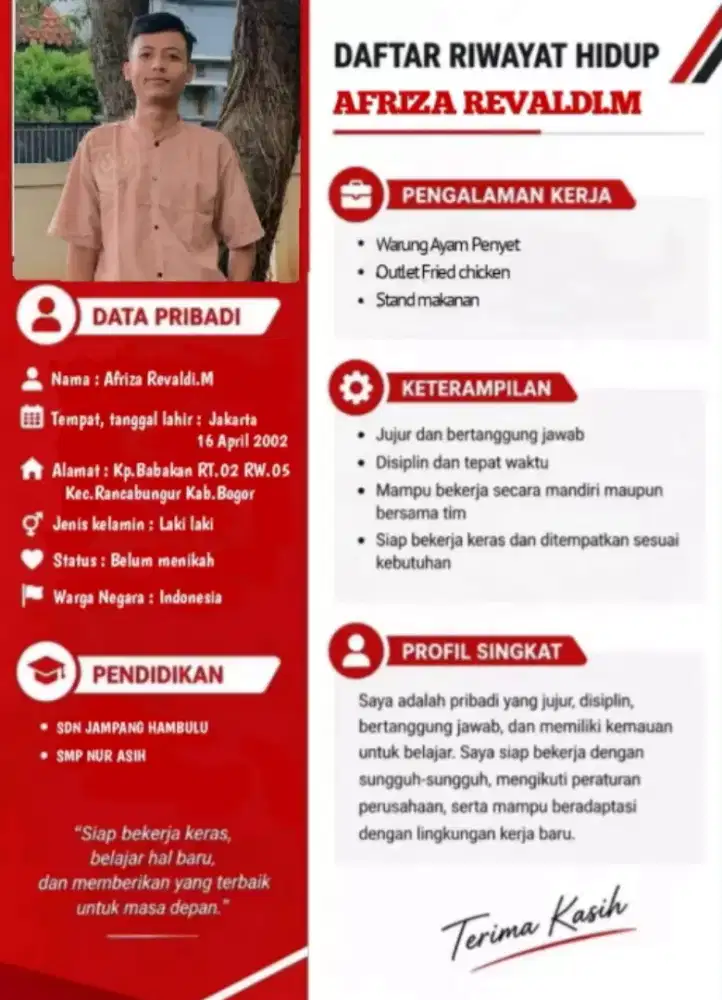 Mencari pekerjaan