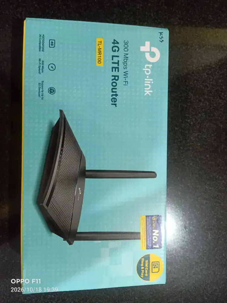 Router Modem 4G LTE TP-Link TL-MR100 Fullset