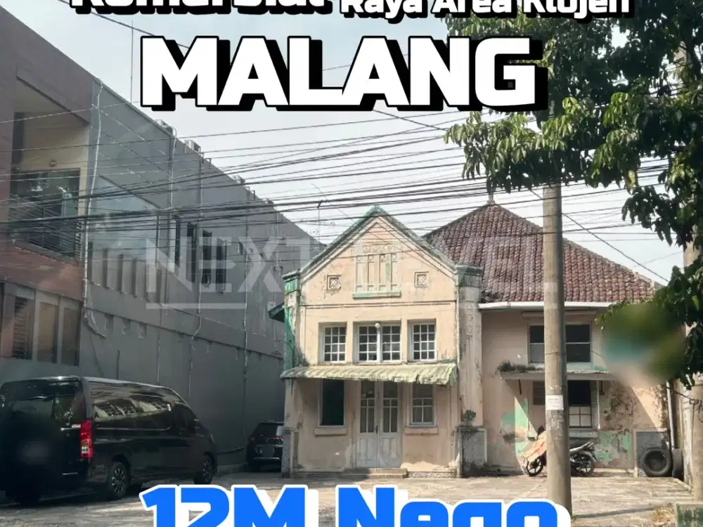 DIJUAL RUMAH KOLONIAL BELANDA MALANG KLOJEN RAYA