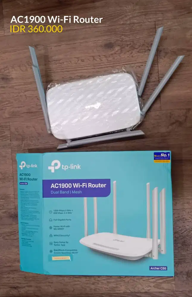 Jual Wi-Fi Router Bekas | TP-link AC1900