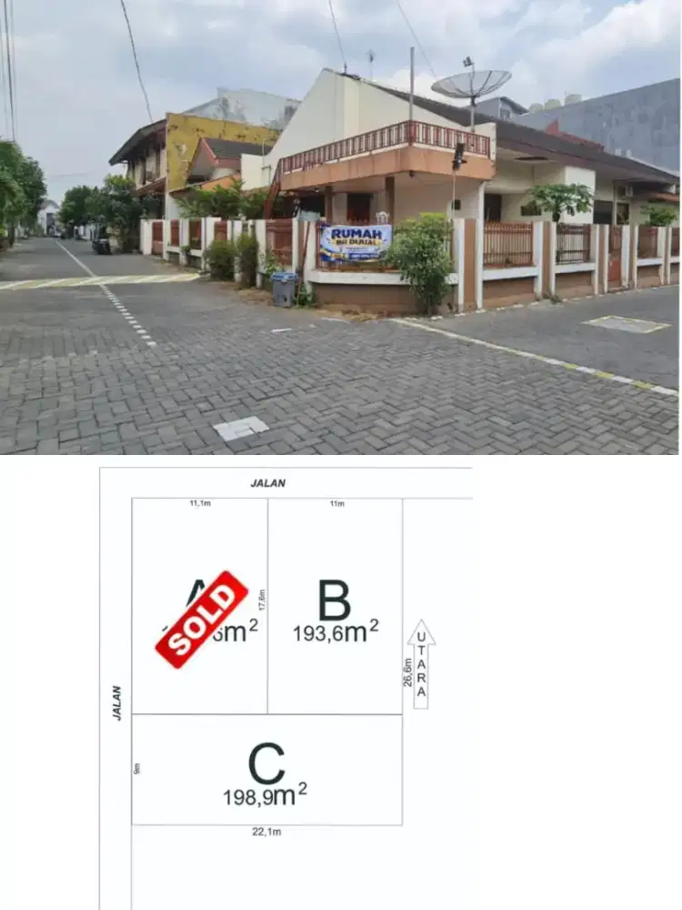 Tanah UGM cocok untuk kost2an dan rumah mewah di Pogung Sleman