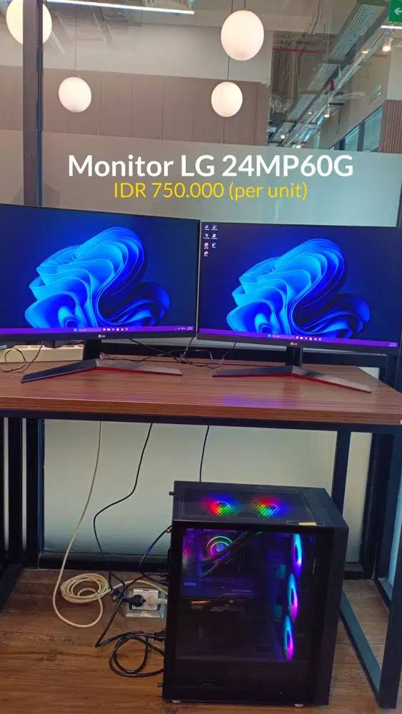 Jual Monitor Bekas | LG 24MP60G | LG 24MK430 24-inch