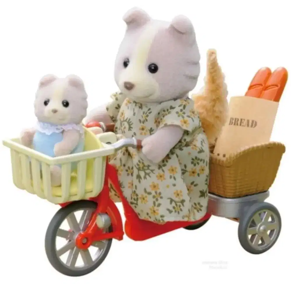 Sylvanian Cycling With Mother