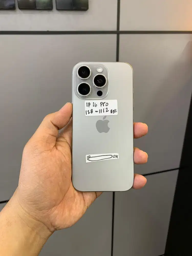 Iphone 16 Pro 128 Gb Natural Titanium Resmi ibox